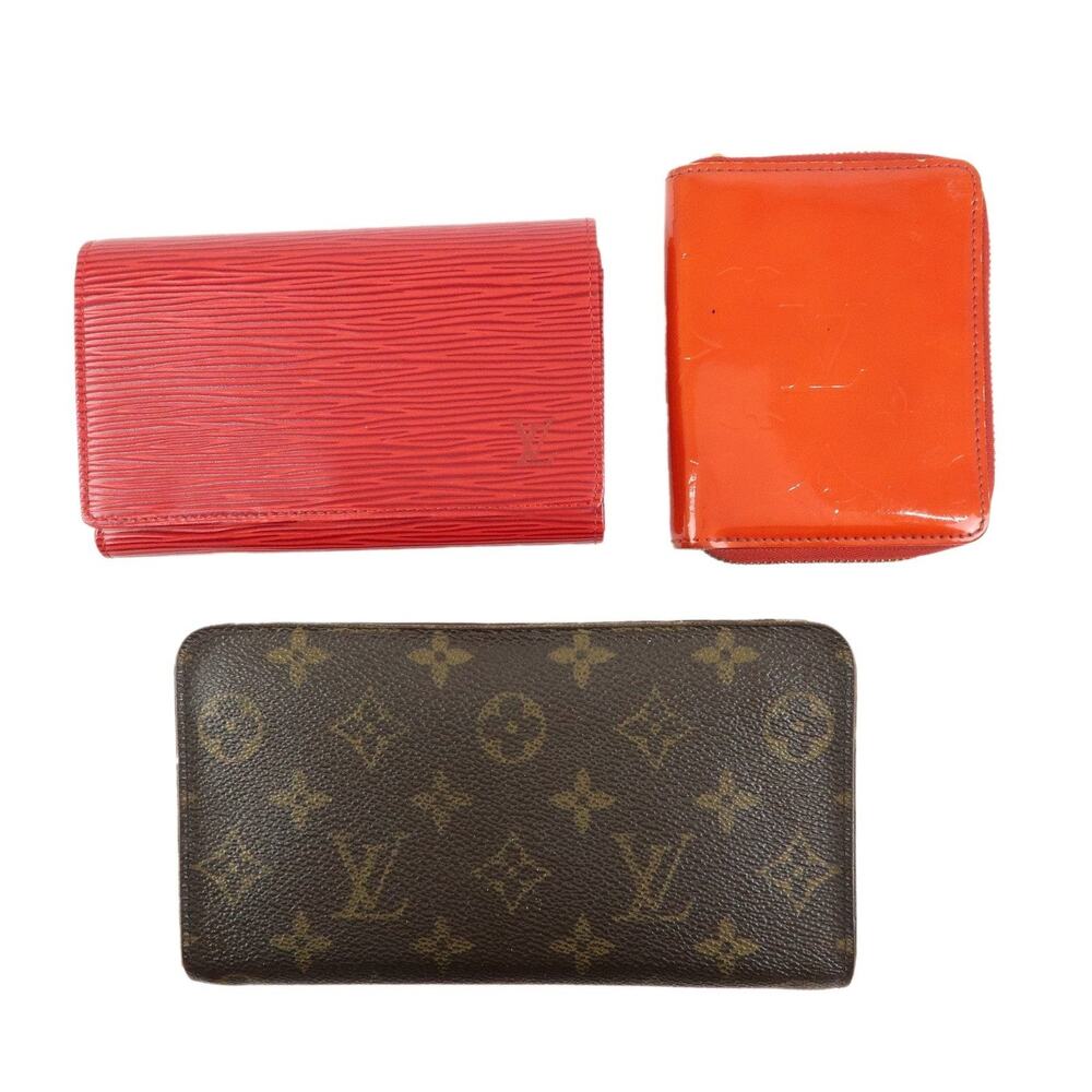 Louis Vuitton Epi Monogram Vernis Wallet Set Multicolor